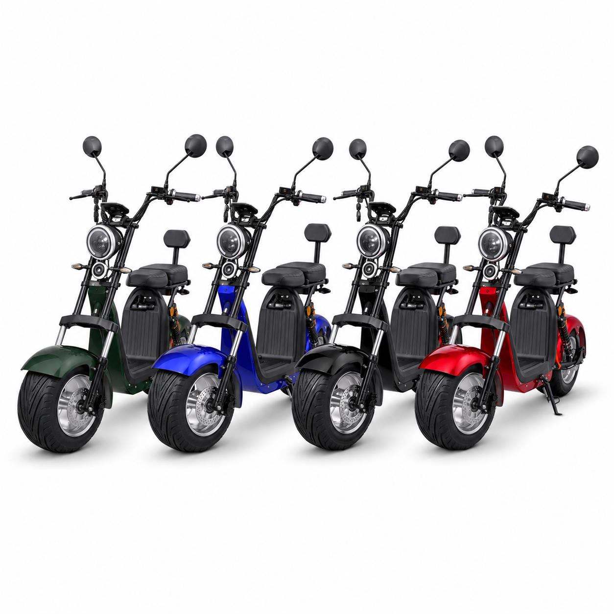 Elektrická koloběžka chopper Lera C2 2000W červená s COC listem