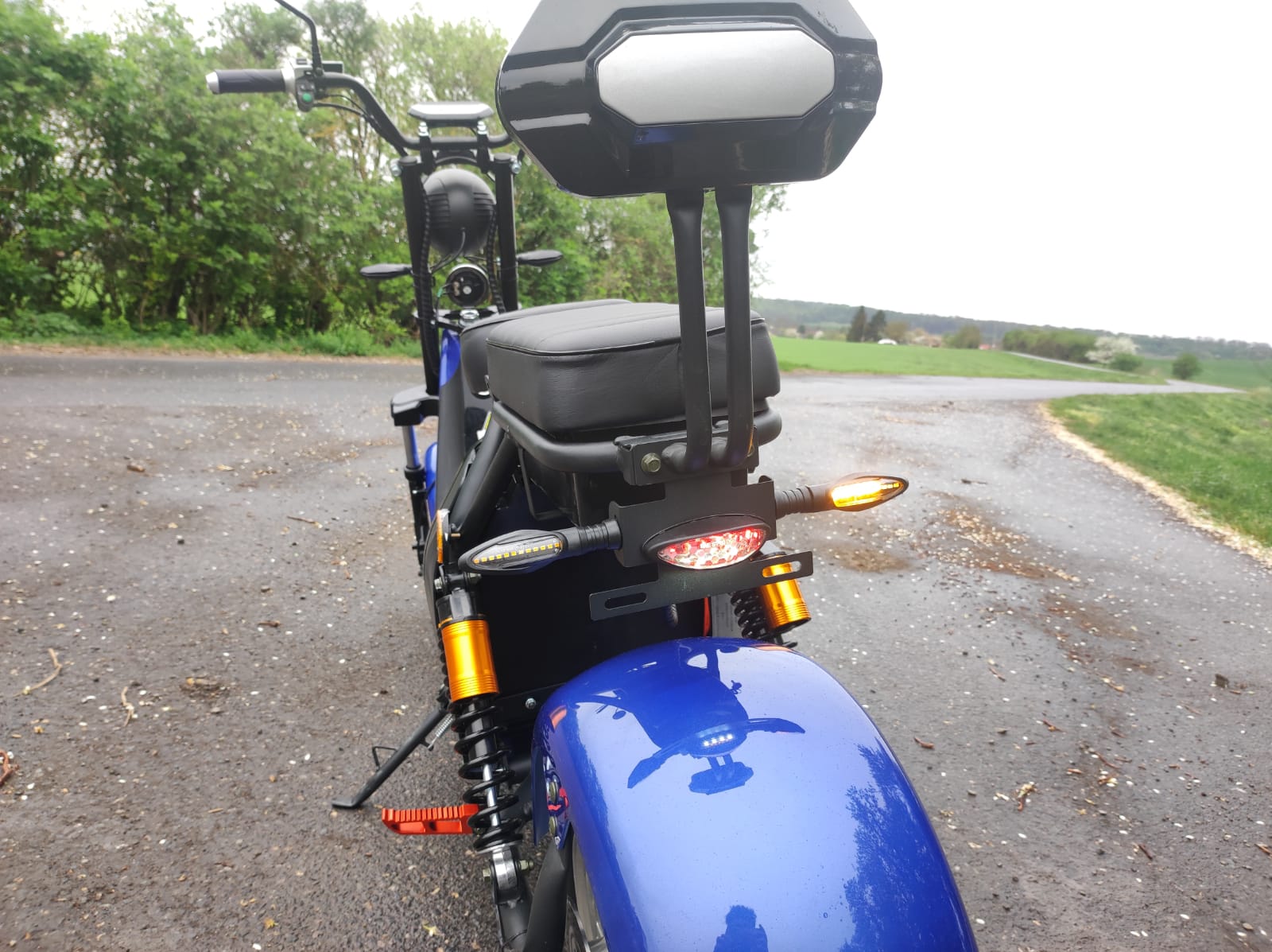 Elektrokoloběžka C2 2000W Modrá – detail 7
