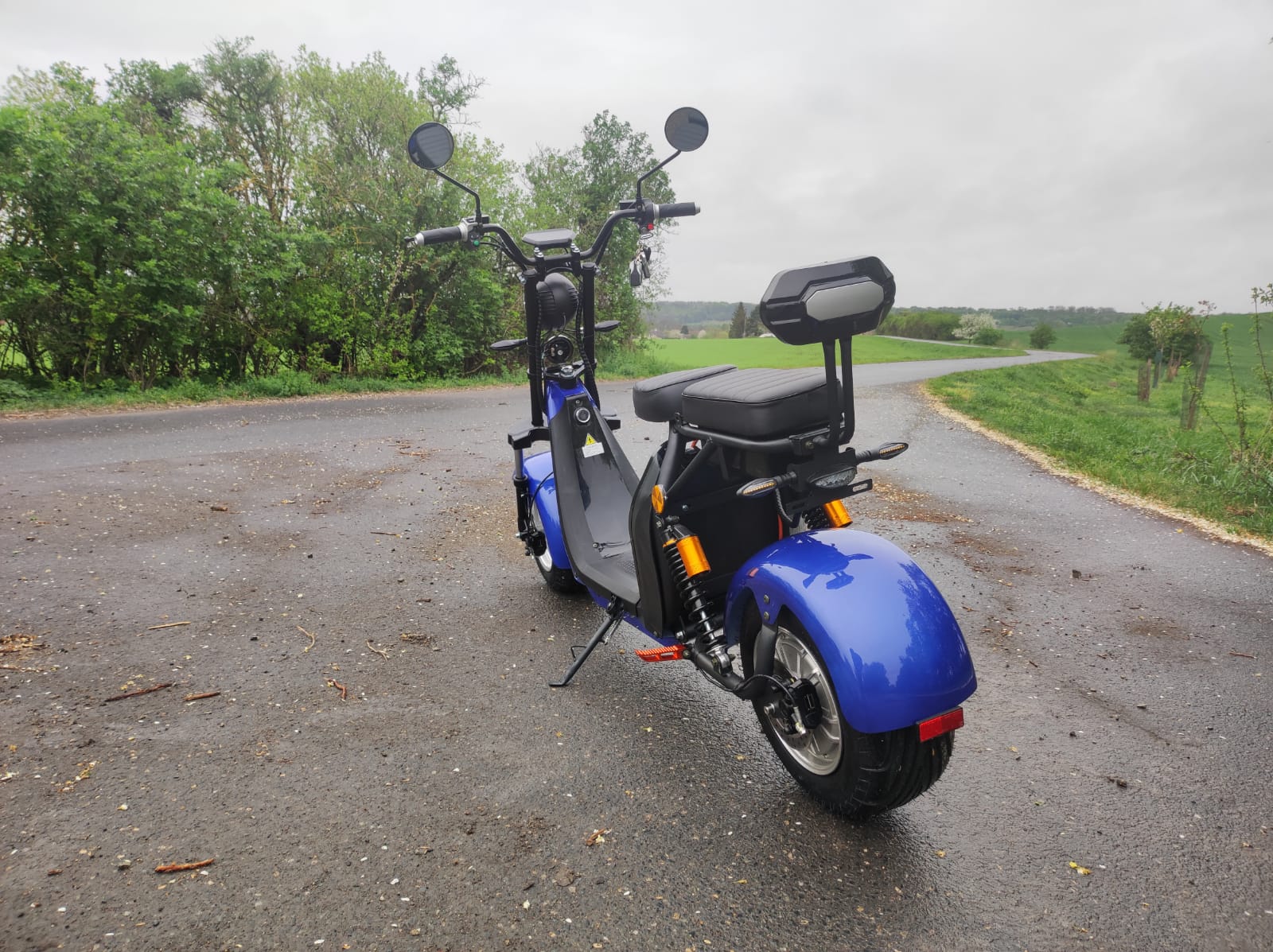 Elektrokoloběžka C2 2000W Modrá – detail 8