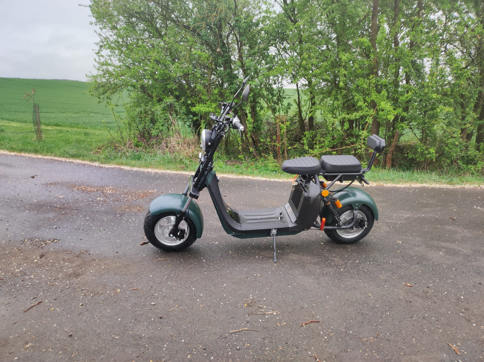 Elektrokoloběžka C2 2000W Zelená – detail 4